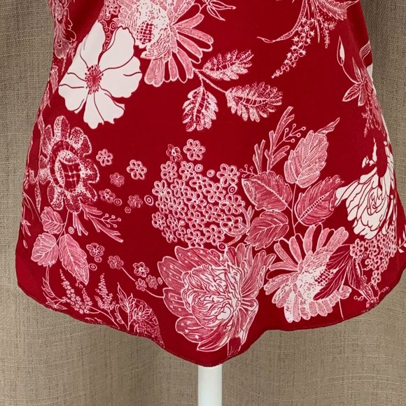 SOLD PERSEPTION CONCEPT Floral Wrap Flutter Sleeve Top Blouse - Picture 5 of 12